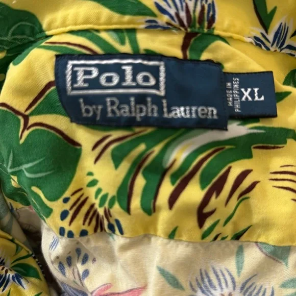 Polo Ralph Lauren Tropical Hawaiian Parrot Shirt, Men's - XL